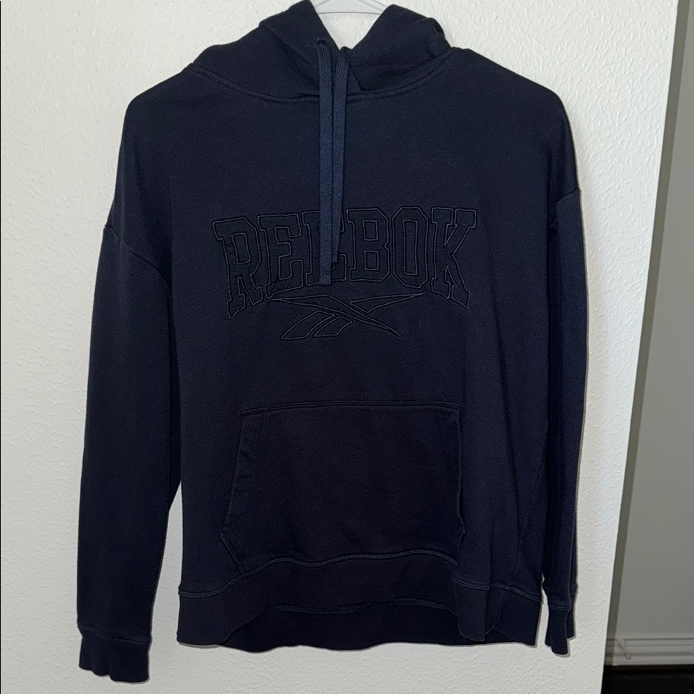Reebok Unisex Navy Blue Hoodie